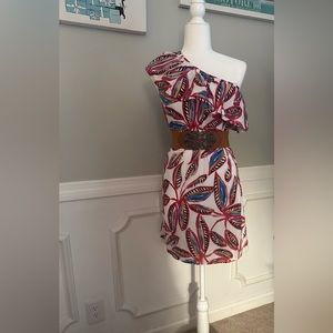 J Crew One Shoulder Dress